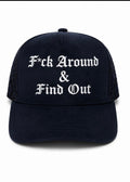 F*ck Around & Find Out old English SnapBack dark blue