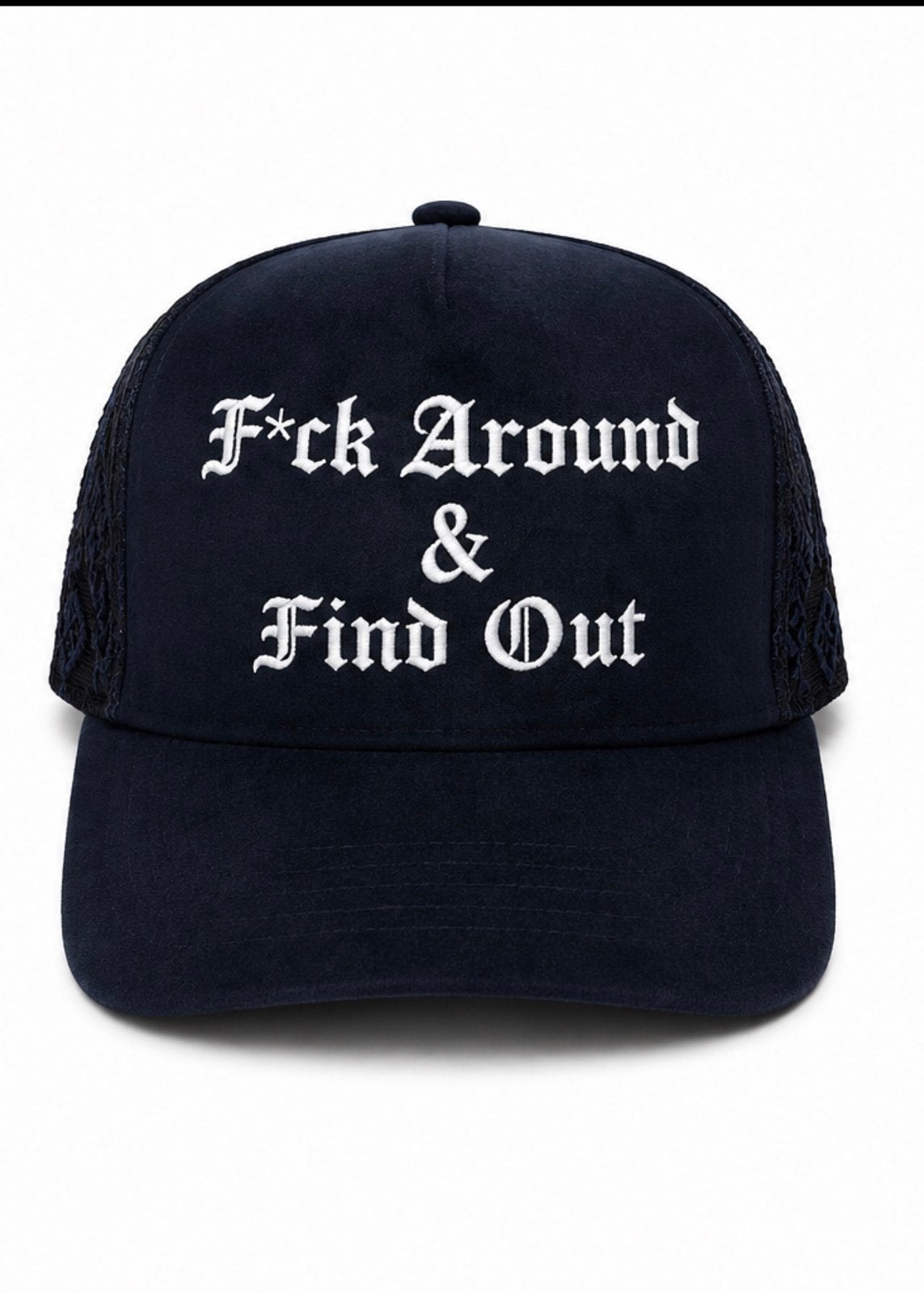 F*ck Around & Find Out old English SnapBack dark blue
