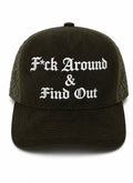 F*ck Around & Find Out old English SnapBack green