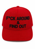 F*ck Around & Find Out Snapback red