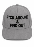 F*ck Around & Find Out Snapback grey