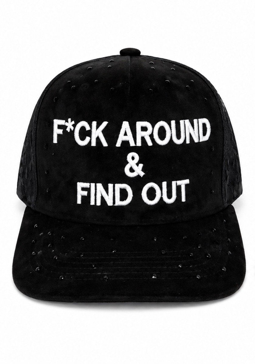 F*ck Around & Find Out Custom Gem Snapback Blk