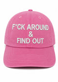 F*ck Around & Find Out Snapback Ladies pink