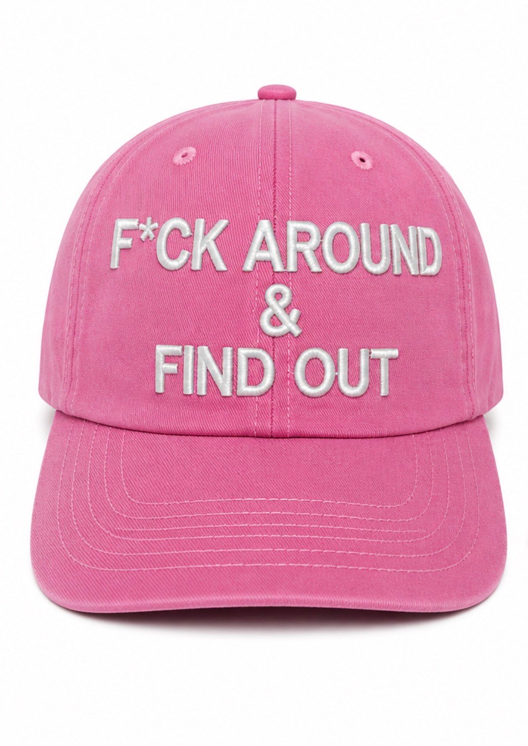 F*ck Around & Find Out Snapback Ladies pink