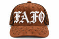 FAFO luxury hat brown front