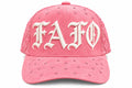 FAFO luxury hat pink front