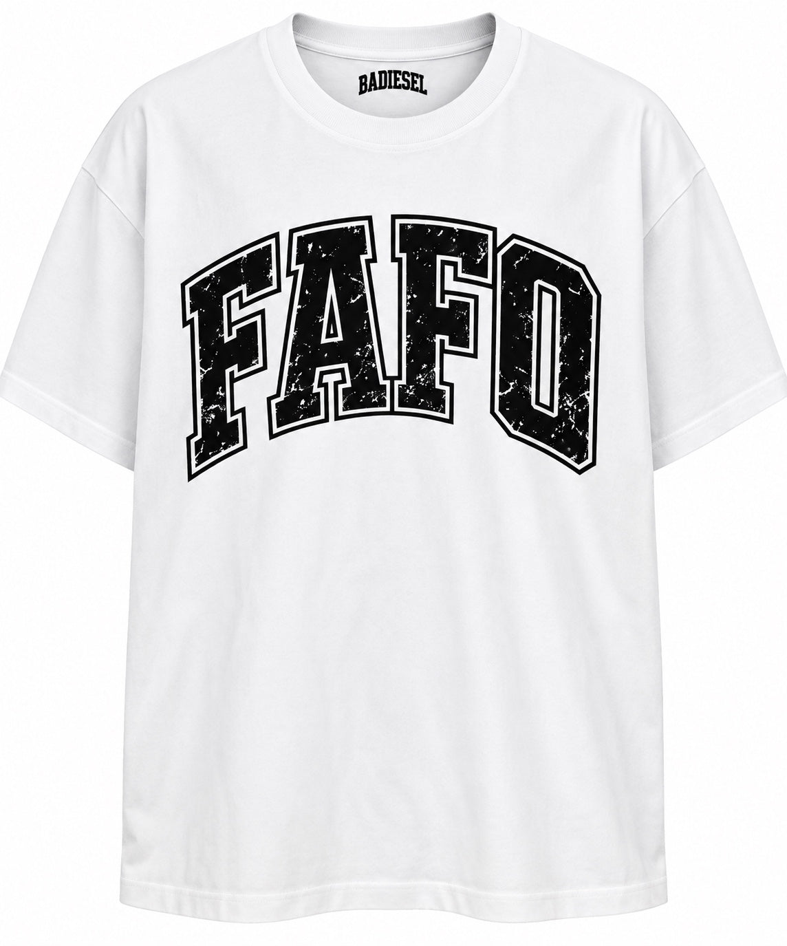 FAFO Varsity white tee