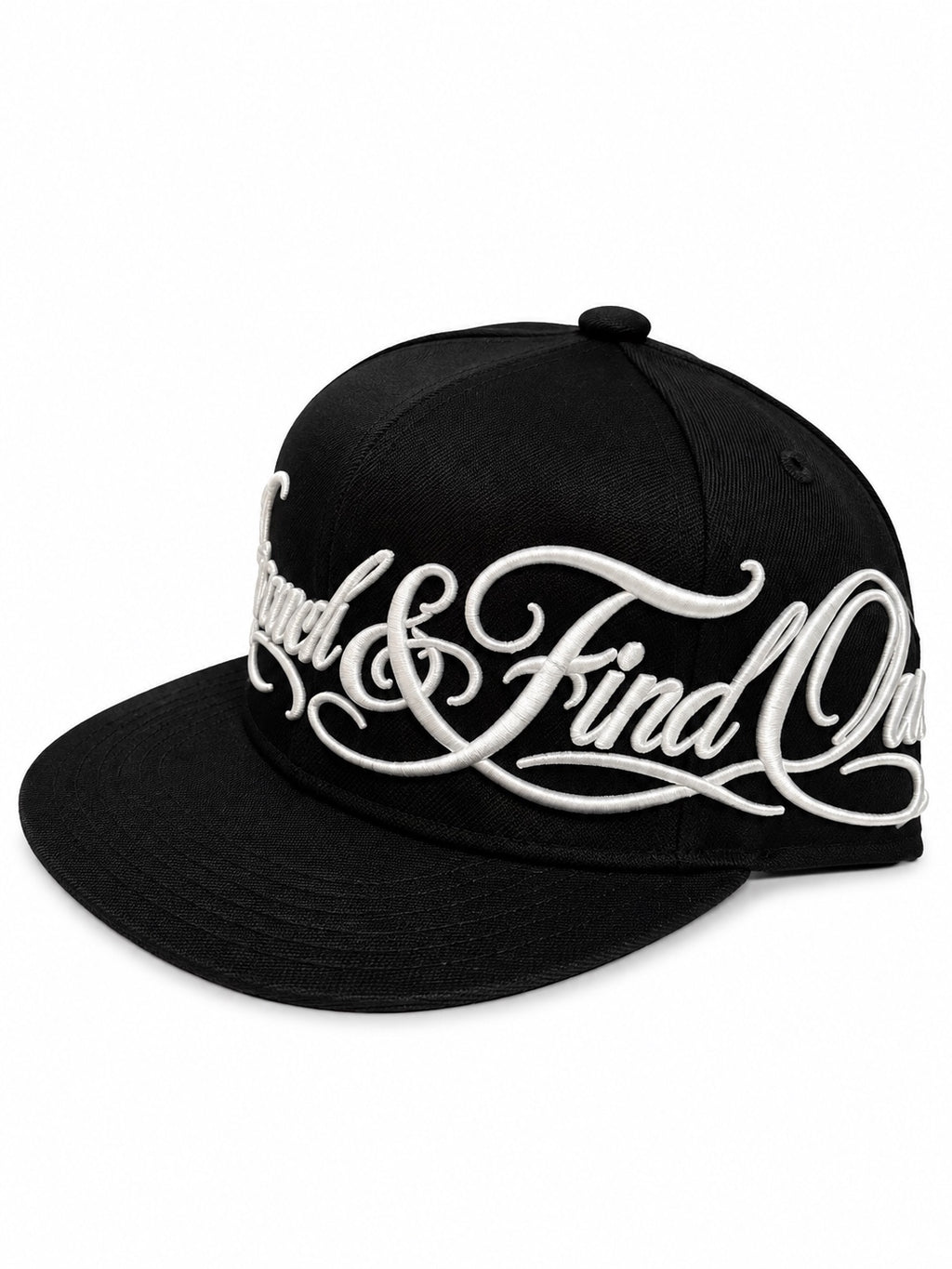 FAFO snapback hat with white embroidery - side